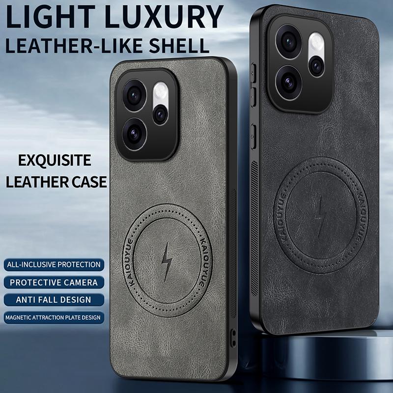 Für Oppo Reno16 Pro/Oppo Reno 16Pro/Reno16 Hülle Einfach Stilvoll Magnetische Saugung Luxuriöses PU-Leder Hautfreundlich Anti-Drop Abdeckung