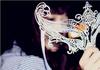 Rhinestone Wrought Iron Half-Face Masquerade Eye Mask