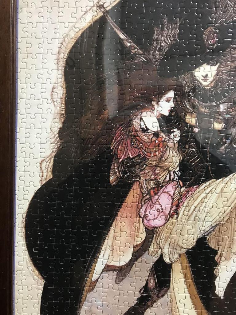 [USED] Yoshitaka Amano Hunter Phantom Jigsaw Puzzle Finished 1000 Pieces