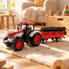 Farm Tractor Transport Toy with Enclosed Cab Diecast Alloy Agricultural Detachable