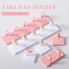 10Pcs Nail Practice Stand Fake Nail Tips Holder DIY Home Salon Nail Art Display Stand Beginner Manicure Painting Practice Base