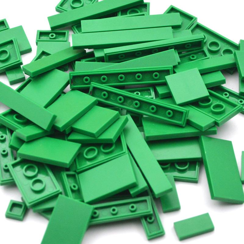 150PCS  DIY Model Smooth Thin Building Blocks MOC Multicolour Toy Parts Bulk Figures Flat Tile Bricks Educational Children Toys