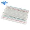 1PCS Breadboard 400 Tie Points Solderless Prototype PCB Universal Test Protoboard Bread Board White Transparent for Arduino