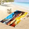 Radiant Warrior Energy beach towel soft Portable for travel Absorbent bath towel swim seaside beach towel beach printing Outdoor picnic beach mat