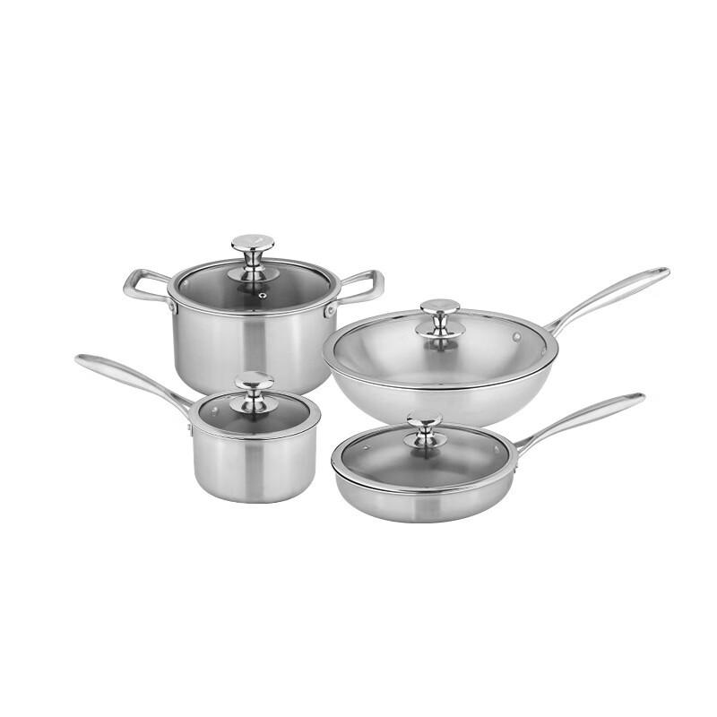 Wutuo Hammered Non-stick Wok and Frying Pan Set