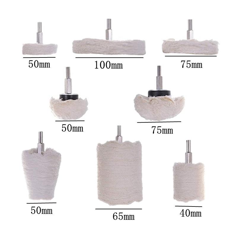 6-Piece Polishing Flap Wheel and Wax Set for Metal Grinding