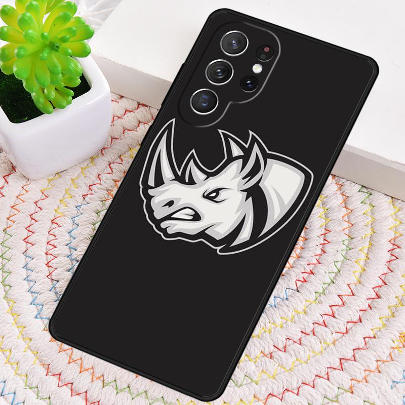 Mudhorn Rhino Skull Silicone Phone Case For Samsung Galaxy note 10 pro S26 S25 S24 S23 S22 S21 Plus S25Ultra Capa Cover