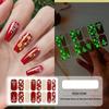 Christmas Nail Strips With Nail File Santa Claus Christmas Tree Sock Christmas Nail Strip Full Wraps For Women Holiday Art