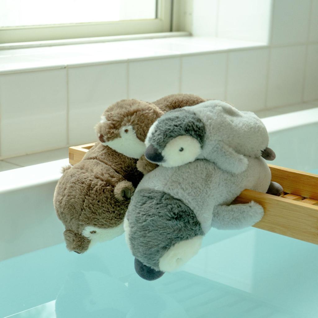 Livheart Mini-Otter von Kutattobiyori Flauschiges Armlehnen-Plüschkissen, (Gesamtlänge ca.. 30 cm), Spielzeug, 47112-33