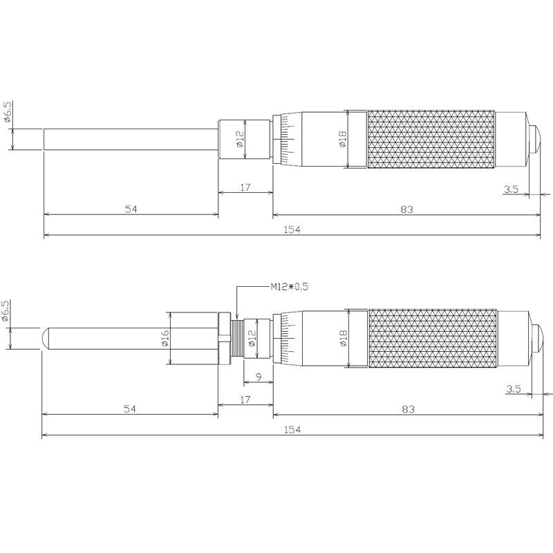 Precision 0-50mm Dial Indicator Micrometer Head with Fine Adjustment