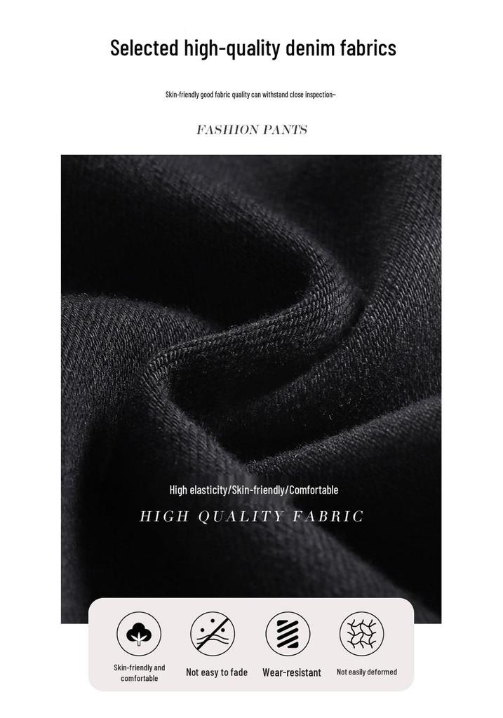 Jeans Skinny Negros de Cintura Alta para Mujer: Pantalones de lápiz adelgazantes, elásticos y que realzan el trasero para primavera/otoño