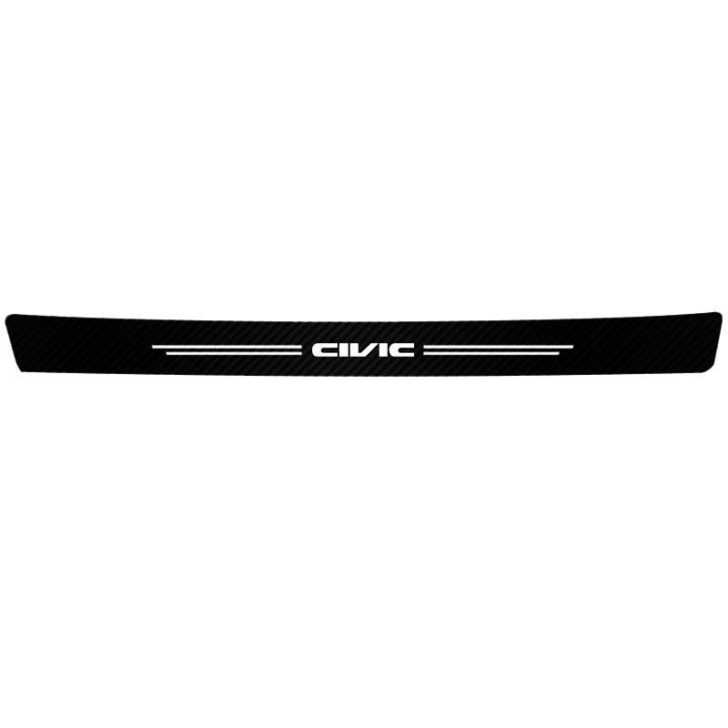 5Pcs Carbon Fiber Car Door Sill Sticker Auto Threshold For Honda Civci FIT CRV Accord Jazz HRV Dio Stepwgn Prelude Insight