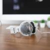 Koss Clear Transparent Retro Adjustable Leatherette CL/20 On-Ear Headphones, Look, 3.5mm Plug, Headband, Cushions.