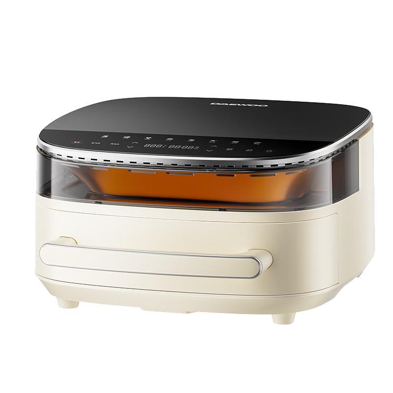 DAEWOO 6L Lie-Flat No-Flip Air Fryer Oven CN plug (adapter included)