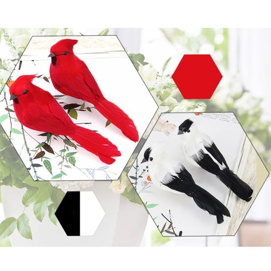 Lebensechte künstliche Schaumstoff-Tier-Vogel-Clip-Klammer für Zuhause, Garten, Baum, Park, Ornament