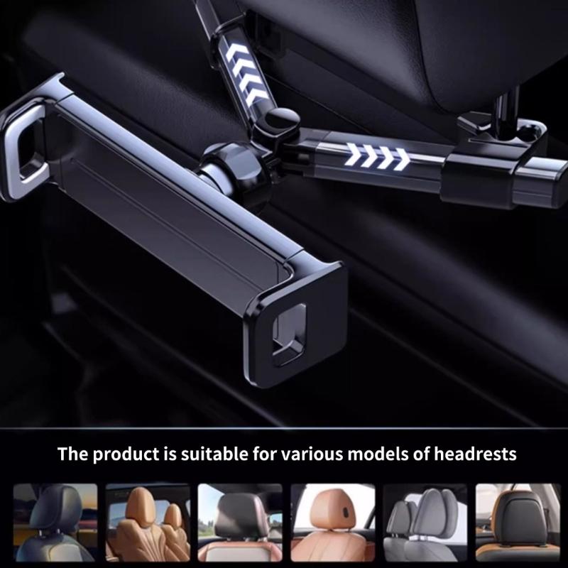 Car Backseat Mount Entertainment Holder for Tablets Phone, 360 Degree Rotatable, Long Drives Family Trips Easy to Clean