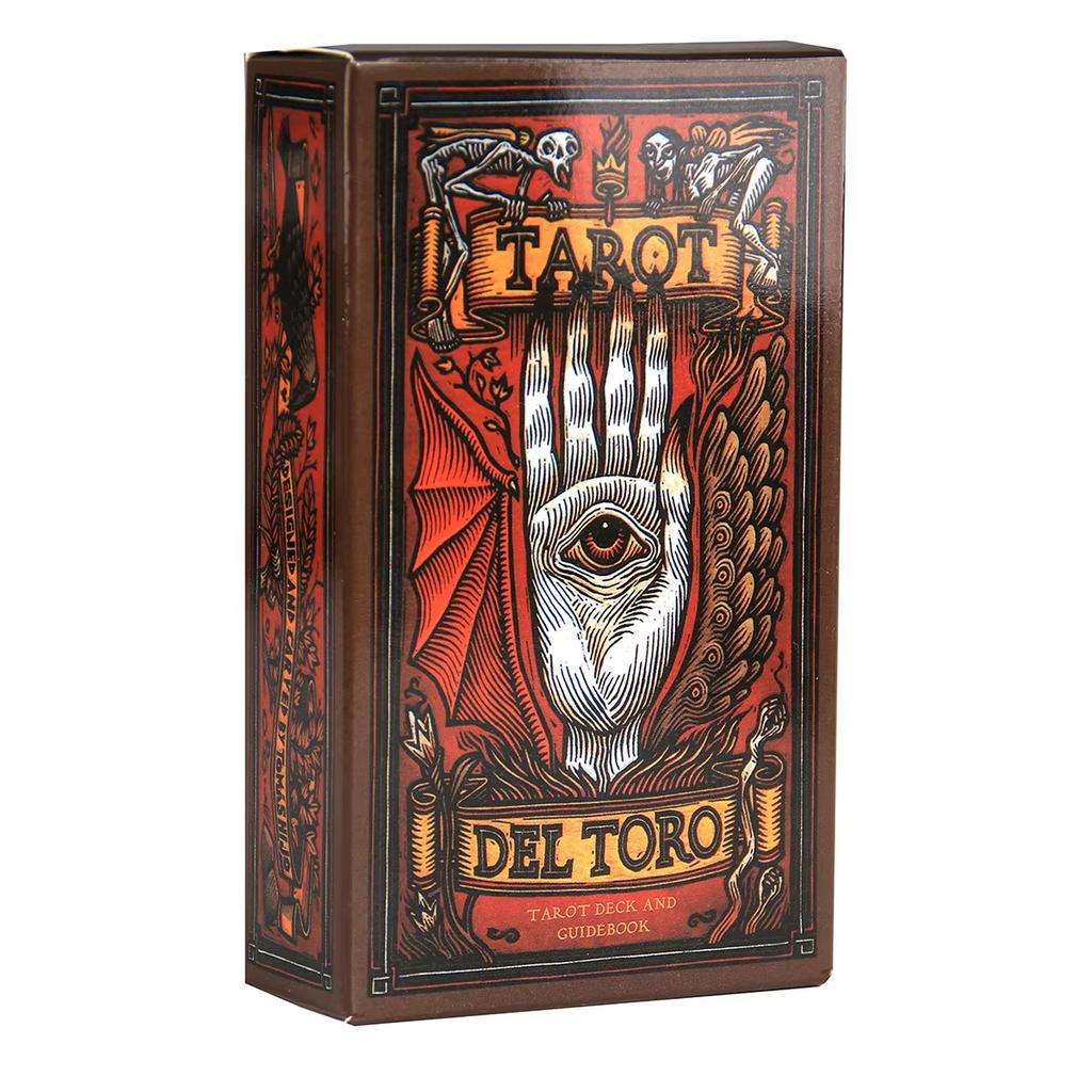 Tarot Del A Tarot Deck and Guidebook Inspired by the World of Guillermo Del Toro Novelty Book Beginners Card Game Deck Toy