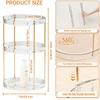 360 Rotating Makeup Organizer For Vanity,Clear Spinning Organizer And Make Up Organizers For Counter