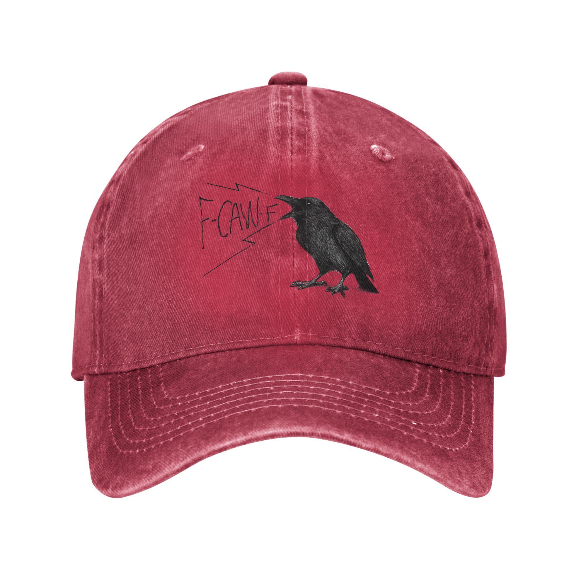 FCawF Crow Casual Baseball Cap  Outdoor Sports Trucker Hat Summer Hot Sale UnisexTeens Streetwear Snapback Cap One Size