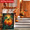 2D Flat, 2D Flat Colorful Glass Pumpkin Thanksgiving and Autumn Garden Flag_2 (2)- Outdoor Garden Flag Double-sided Home Decoration Courtyard Decorati