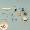 Doll House Camping Set Campfire 1/12 Scale Accessory Party Favors DIY Decoration Firewood Lamp for