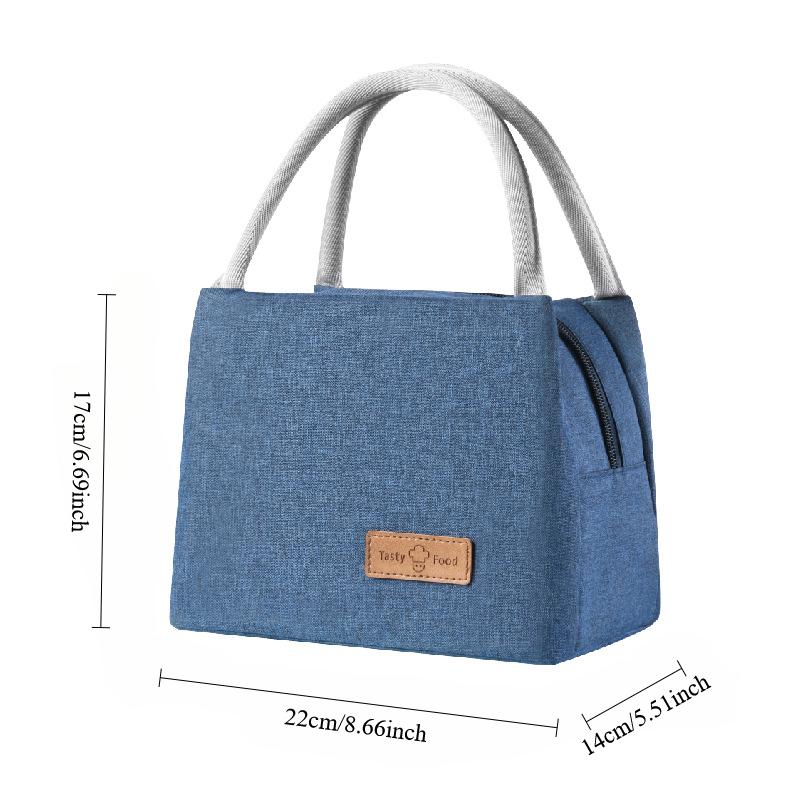Lunch Bag Thermal for Men and Women, Shoulder Bag, Insulation Aluminum Foil, Cooler Picnic Waterproof Meal Box Storage Bag