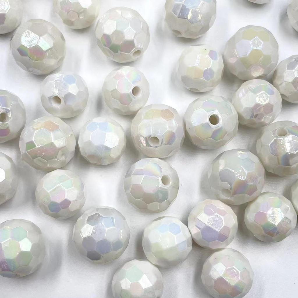 Electroplated Faceted Football Beads 14-16mm | DIY Beading Cell Phone Chain Lanyard Pendant