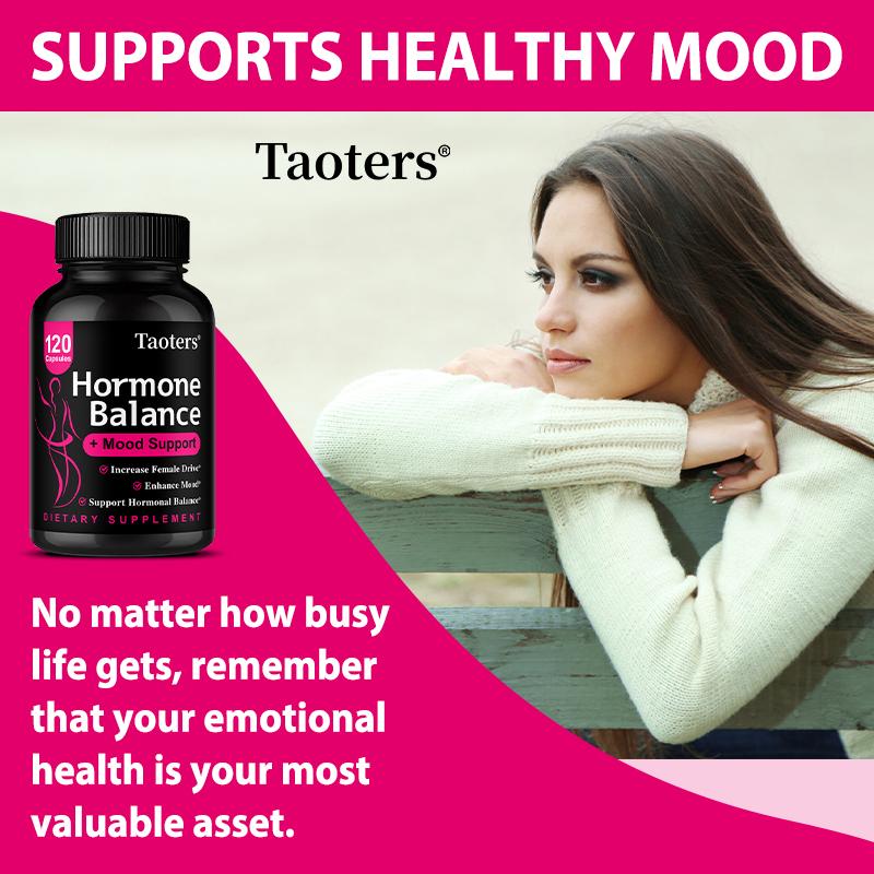 Nahrungsergänzungsmittel zur Hormonbalance für Frauen, 60/120 Kapseln