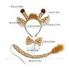 Animal Dress up Kits Hairband, Tail, and Bowtie for Kids Birthday Parties
