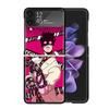 JoJo Adventure Killer Queen Clear Phone Case For Samsung Z Flip 7 6 5 4 3 Galaxy ZFlip7 ZFlip6 ZFlip5 ZFlip4 ZFlip3 5G Print Cov