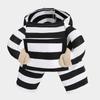 Pet Prisoner Costume Entertaining Festival Outfit Party Wear for Small To Large Cats Dog Masquerade Birthday Celebration