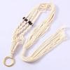 4pc Macrame Handmade Plant Hanger Baskets Flower Pots Holder Balcony Hanging Decoration Knotted Lifting Rope Hom