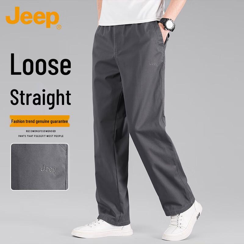 JEEP Men s Autumn/Winter Straight Fit Casual Pants 4XL