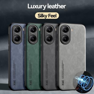 Nárazuvzdorný magnetický kryt s povrchem na dotek pro Xiaomi Poco M7 4G Ochranný kryt Zadní kryt Coque Funda