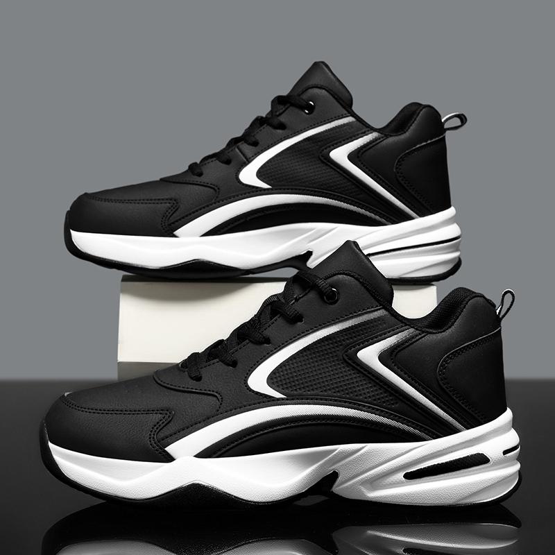 Summer Men's Leather Face Running Shoes Non-slip Oxford Sole Casual Travel Shoes Waterproof Motorcycle Boots