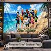 Wall Hanging Tapestry Custom NameMy Hero Academia Pattern Personalized Printed Fabric Wall Decor