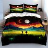 Mountain Sunset Art Decor Set Soft Comfortable Duvet Cover Bedding Set Included 1*Duvet Cover & 2*Pillowcases, Gift