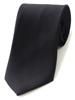 Plain Black Tie, Suitable for Funerals, Memorial Services, and Formal Occasions. Made of Silk with a Teflon Coating. (Narrow Tie)