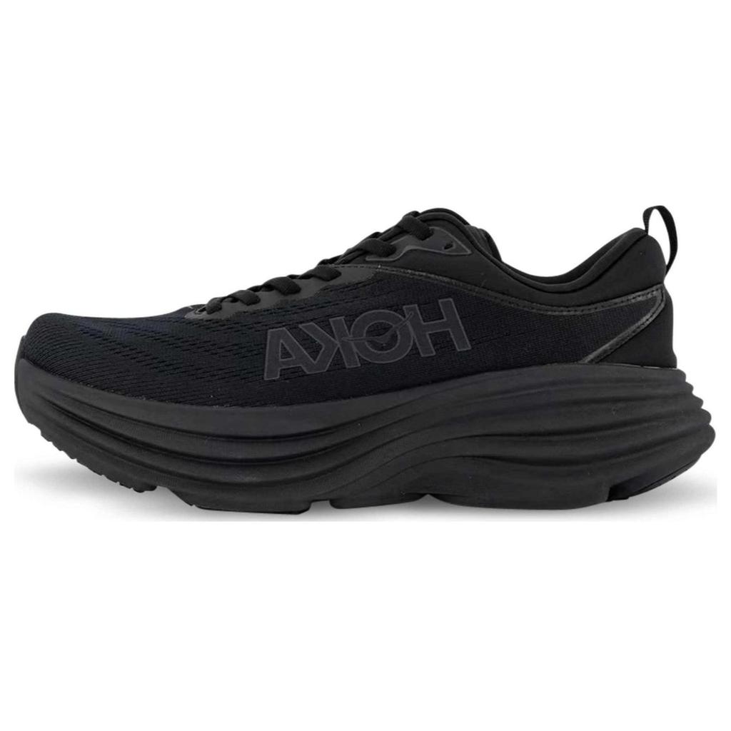 HOKA One One Bondi 8 Comfortable Low-Top Running Shoes Men Sneaker Black 1123202-BBLC-BBLC