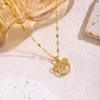 Elegant Mickey Mouse Diamond Clavicle Necklace - Versatile Titanium Steel for Women