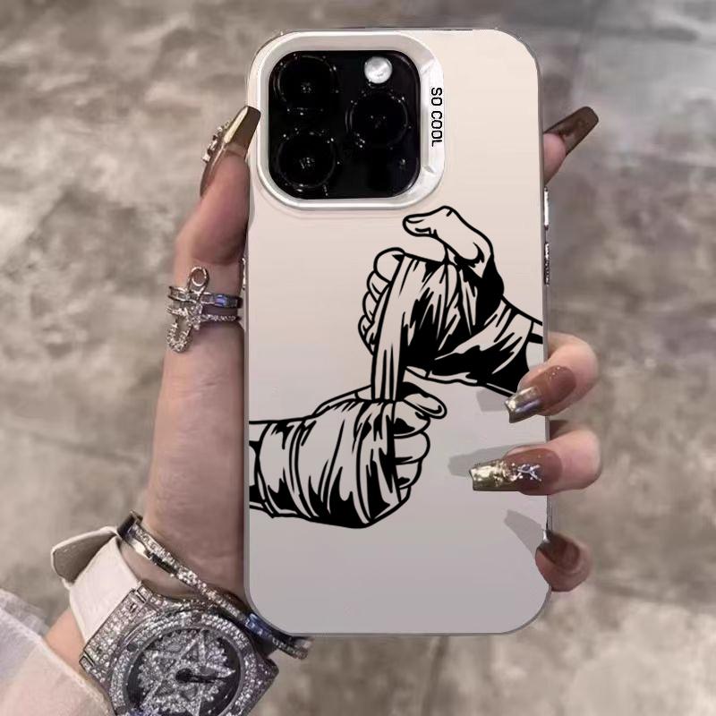 Boxing Girl Personalized Electroplate IMD Phone Case For Xiaomi Redmi Note 14 13 12 11 10 Pro Plus 4G 5G 12S Redmi 14C 13 Cover