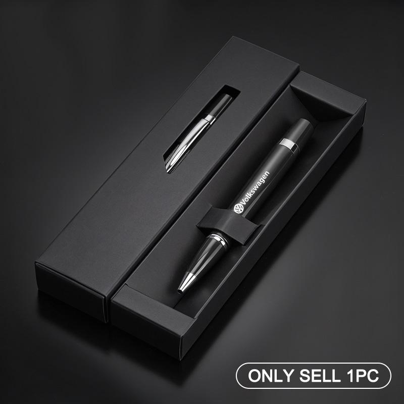 Luxury Car Emblem Metal Signature Pen Durable Gel Pens Business Ballpoint Pen Gift for Volkswagen VW R Rline GTI Polo Golf JettaNI8