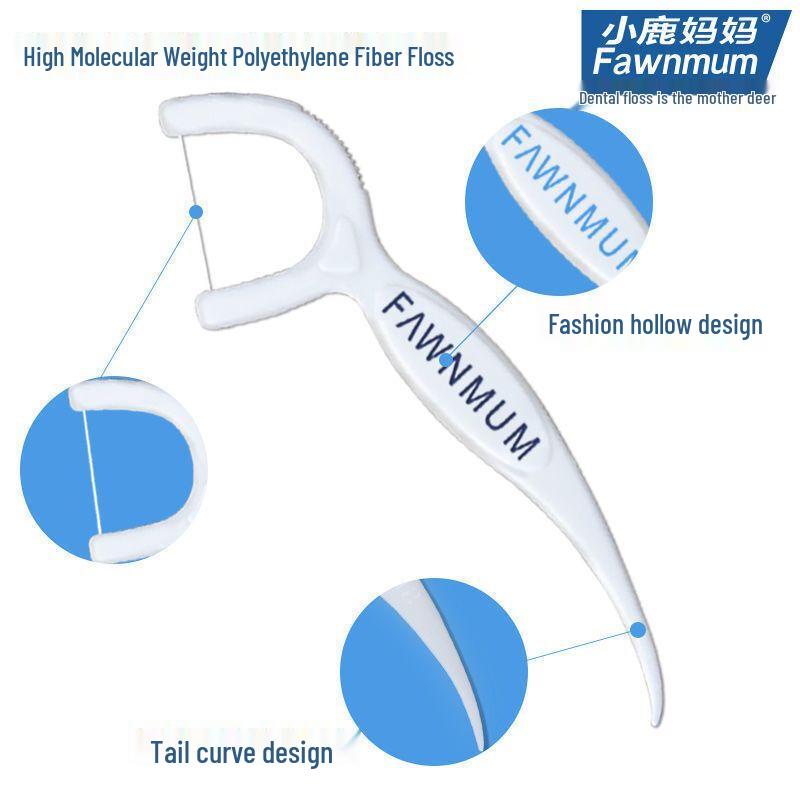 Little Deer Mom Classic Dental Floss Picks