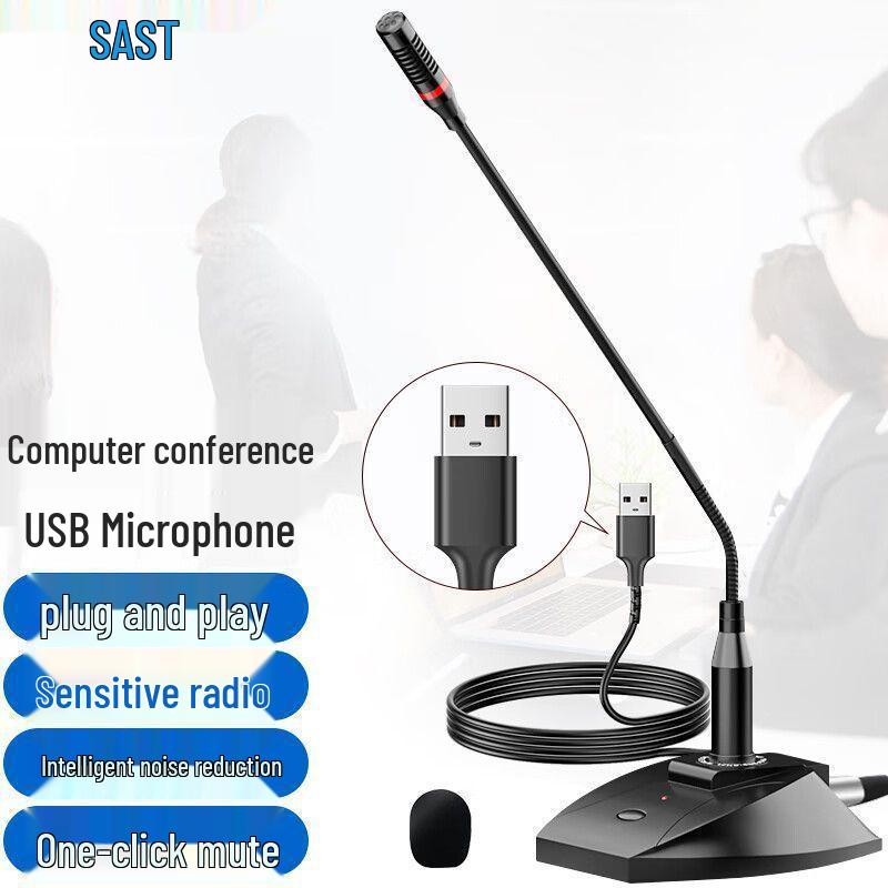Xiangke OK-32 Wireless Dual Gooseneck Desktop Microphone for Live Broadcasts and Conferences