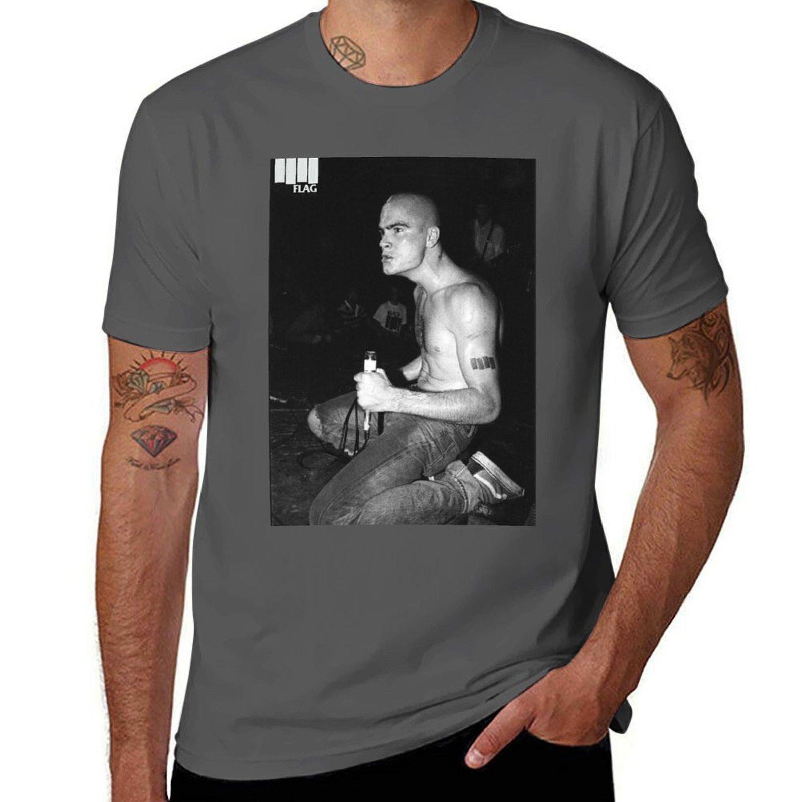 

Henry Rollins Black Flag in concert TShirt Casual Basic Street Style TShirt 4XL