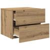 Nightstand Set of 2 Artisan Oak Finish 50 x 39 x 41 cm Engineered Wood