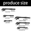 Industrial Claw Wrench Adjusting Ratchet with Wide Jaw for Automotive Piping Manufacturing Ergonomic Accessories