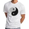 Zyxz Yin Yang Distressed Print Mens Tshirt Top Tai China Men Clothing Graphic T Shirts Cottonr Seasons Daily Tees Short 822315