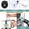 Food Processor, 6-in-1 Food Processor and Blender Multifunctional for Chopping,Slicing,Shredding and Kneading Dough