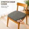 Modern Geometric Polyester Chair Cover With Anti Slip Dustproof For Home Dining Room Decor